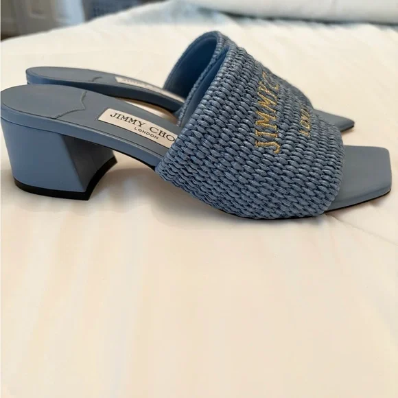 Jimmy Choo Themis Raffia Sandals - Picture 6 of 6